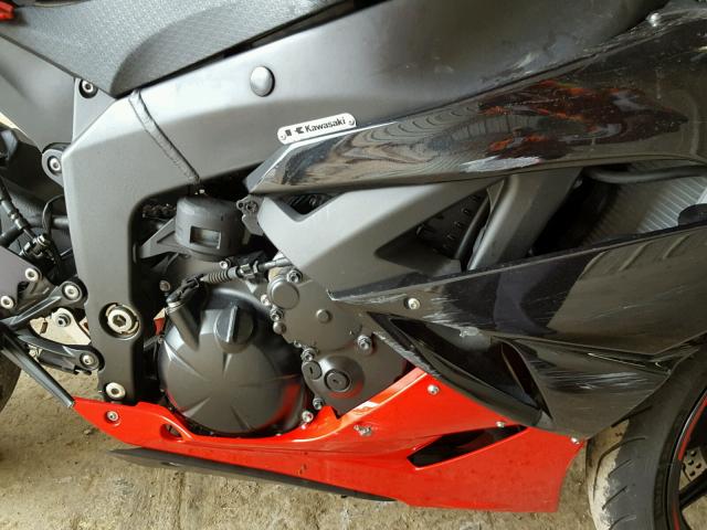 JKAZX4R15CA033445 - 2012 KAWASAKI ZX600 R RED photo 7