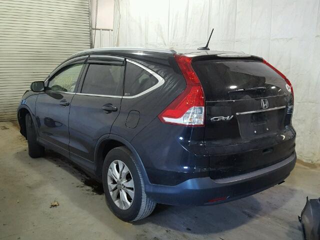 JHLRM4H7XCC003014 - 2012 HONDA CR-V EXL BLACK photo 3