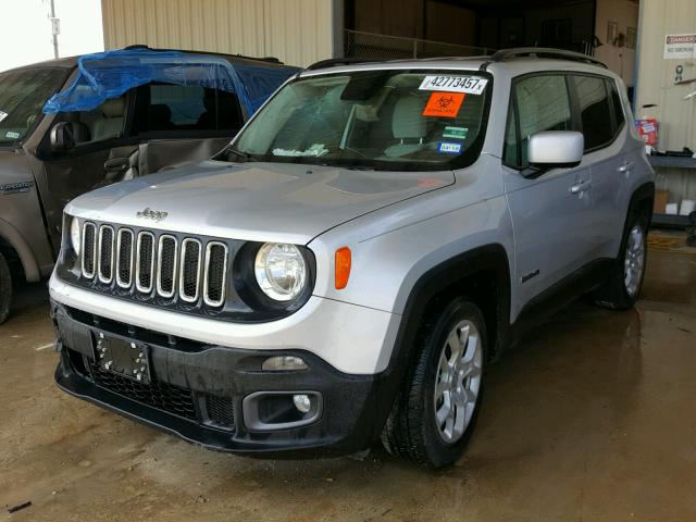 ZACCJABT0FPB55503 - 2015 JEEP RENEGADE L SILVER photo 2