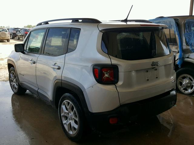 ZACCJABT0FPB55503 - 2015 JEEP RENEGADE L SILVER photo 3