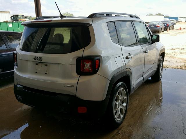 ZACCJABT0FPB55503 - 2015 JEEP RENEGADE L SILVER photo 4