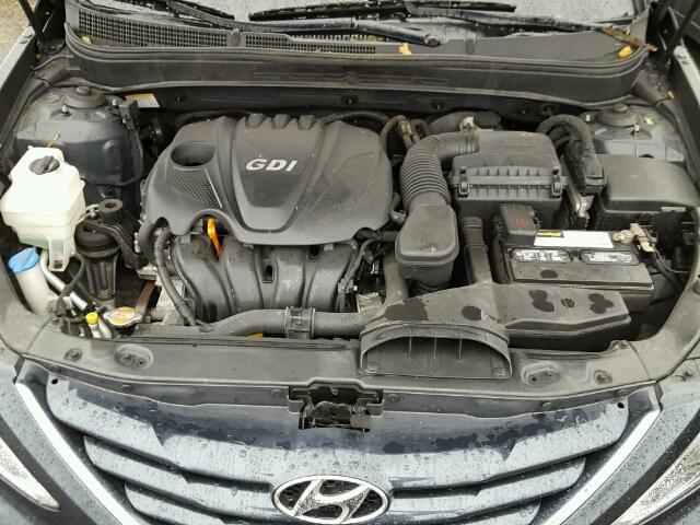 5NPEB4AC0BH015877 - 2011 HYUNDAI SONATA GLS CHARCOAL photo 7