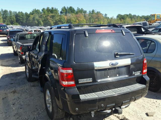 1FMCU59H58KC63488 - 2008 FORD ESCAPE BLACK photo 3