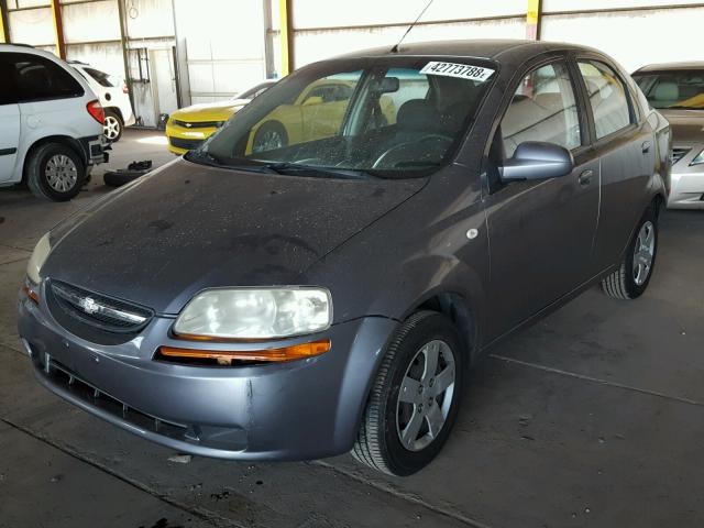 KL1TD56626B529030 - 2006 CHEVROLET AVEO BASE Күміс фото 2
