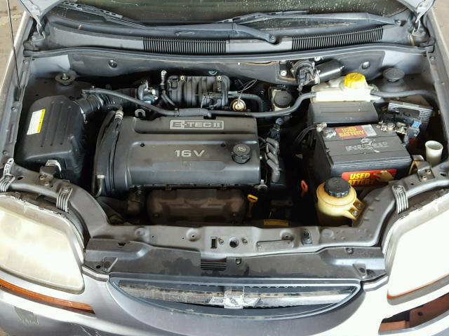 KL1TD56626B529030 - 2006 CHEVROLET AVEO BASE Күміс фото 7