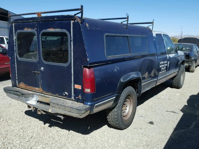 2GTGK29K3P1506395 - 1993 GMC SIERRA K25 BLUE photo 4