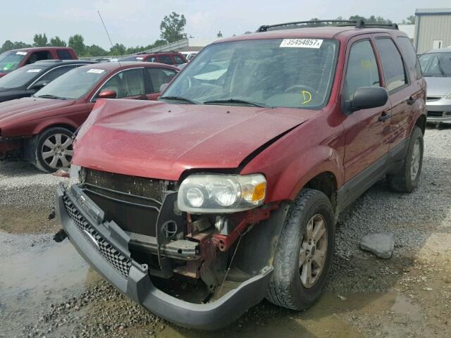 1FMYU03176KA22033 - 2006 FORD ESCAPE XLT RED photo 2