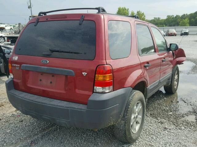 1FMYU03176KA22033 - 2006 FORD ESCAPE XLT RED photo 4