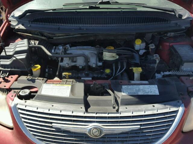 2C4GP74L92R514753 - 2002 CHRYSLER TOWN & COU BURGUNDY photo 7