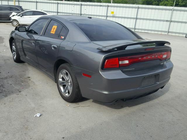 2B3CL5CT2BH500765 - 2011 DODGE CHARGER R/ GRAY photo 3