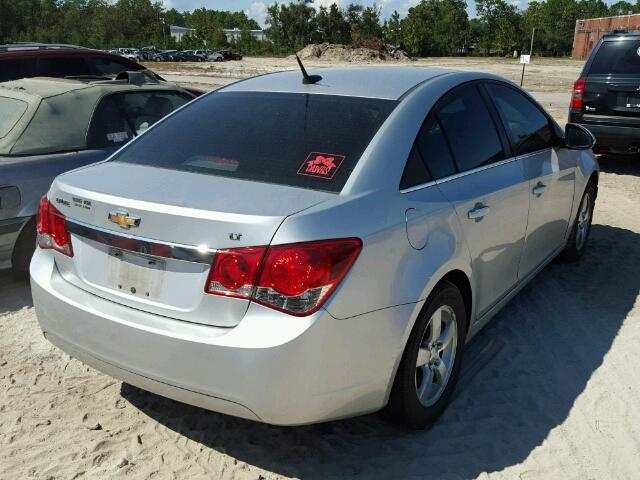 1G1PC5SB1D7189751 - 2013 CHEVROLET CRUZE LT SILVER photo 4