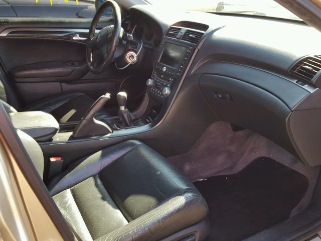 19UUA65595A007277 - 2005 ACURA TL GOLD photo 5