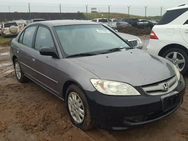 2HGES16554H596976 - 2004 HONDA CIVIC GRAY photo 1