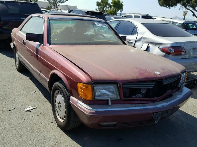 WDBCA45E0KA447882 - 1989 MERCEDES-BENZ 560 SEC MAROON photo 1