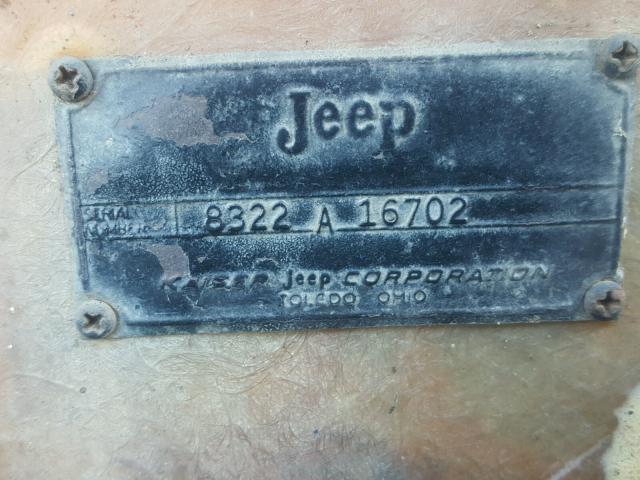 8322A16702 - 1966 JEEP CJ5 BLUE photo 10