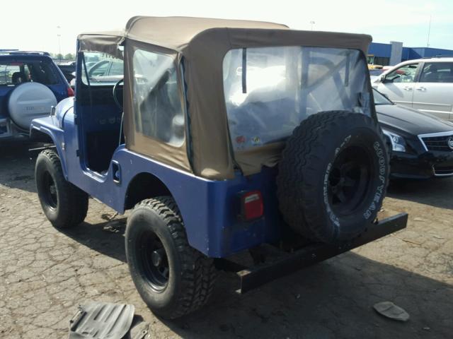 8322A16702 - 1966 JEEP CJ5 BLUE photo 3