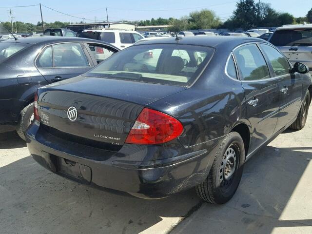 2G4WC582161221569 - 2006 BUICK LACROSSE C BLACK photo 4