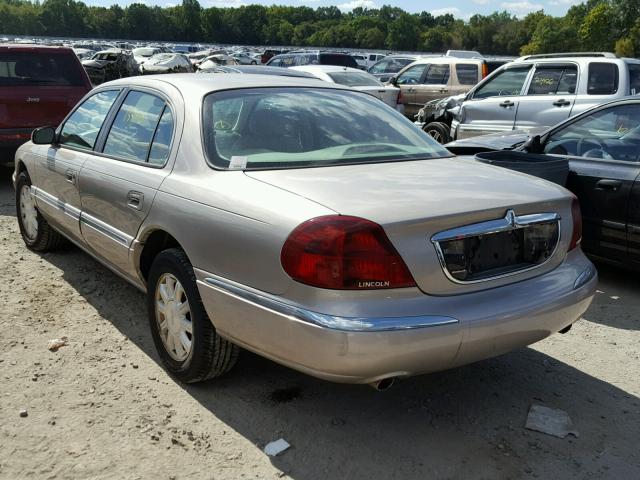 1LNHM97V31Y659833 - 2001 LINCOLN CONTINENTA BEIGE photo 3