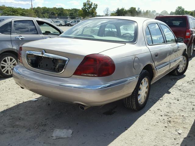 1LNHM97V31Y659833 - 2001 LINCOLN CONTINENTA BEIGE photo 4