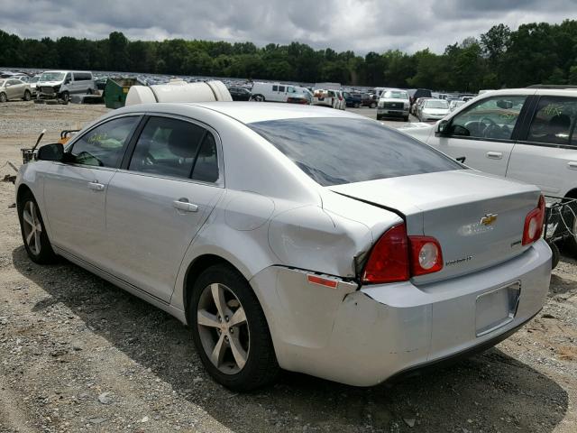1G1ZC5EU9BF358584 - 2011 CHEVROLET MALIBU 1LT SILVER photo 3