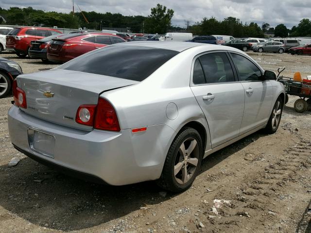1G1ZC5EU9BF358584 - 2011 CHEVROLET MALIBU 1LT SILVER photo 4