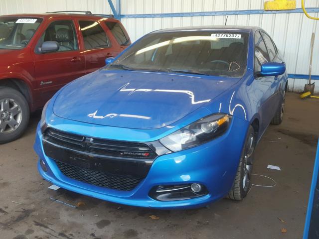 1C3CDFBB5FD242761 - 2015 DODGE DART SXT BLUE photo 2