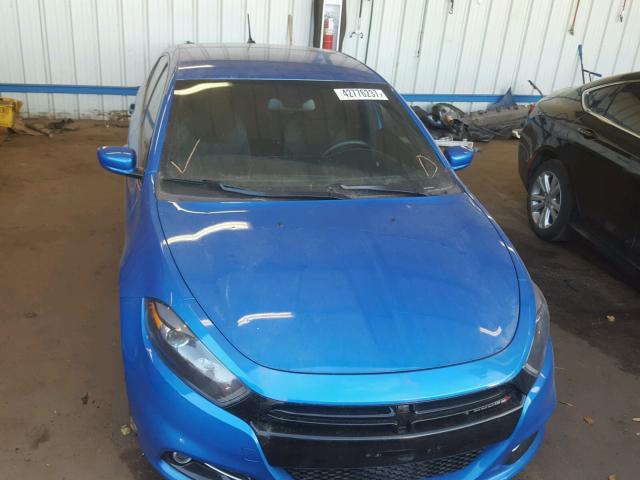 1C3CDFBB5FD242761 - 2015 DODGE DART SXT BLUE photo 9