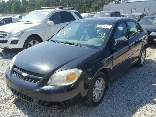 1G1AL55F677411533 - 2007 CHEVROLET COBALT BLACK photo 2