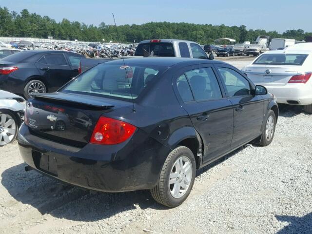 1G1AL55F677411533 - 2007 CHEVROLET COBALT BLACK photo 4