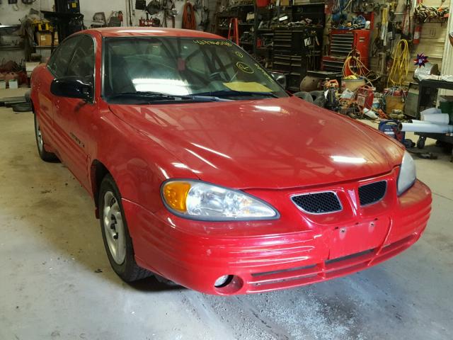 1G2NE52EXXC543012 - 1999 PONTIAC GRAND AM S RED photo 1