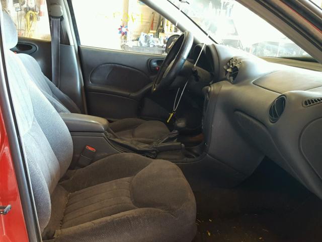 1G2NE52EXXC543012 - 1999 PONTIAC GRAND AM S RED photo 5