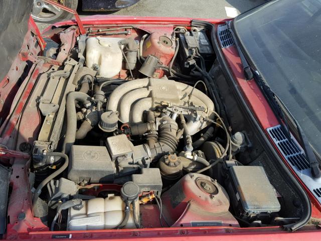 WBABB2308K8875483 - 1989 BMW 325 I AUTO RED photo 7