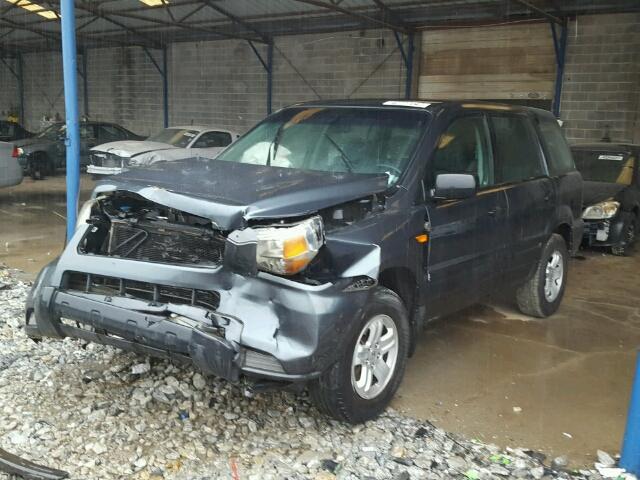 5FNYF28126B040309 - 2006 HONDA PILOT BLUE photo 2