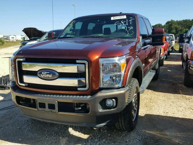 1FT7W2BT5GEB84154 - 2016 FORD F250 MAROON photo 2