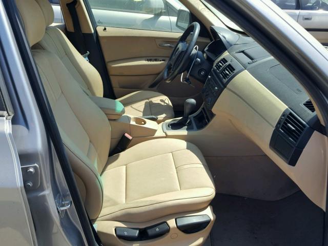 WBXPA73475WC49568 - 2005 BMW X3 2.5I SILVER photo 5