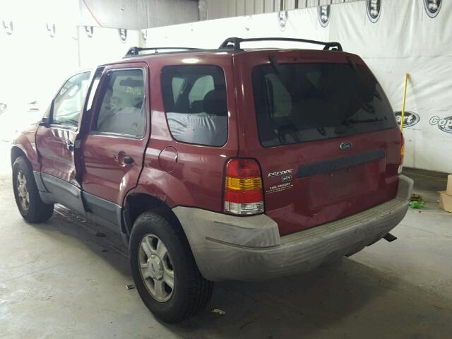 1FMYU93183KA31503 - 2003 FORD ESCAPE BURGUNDY photo 3