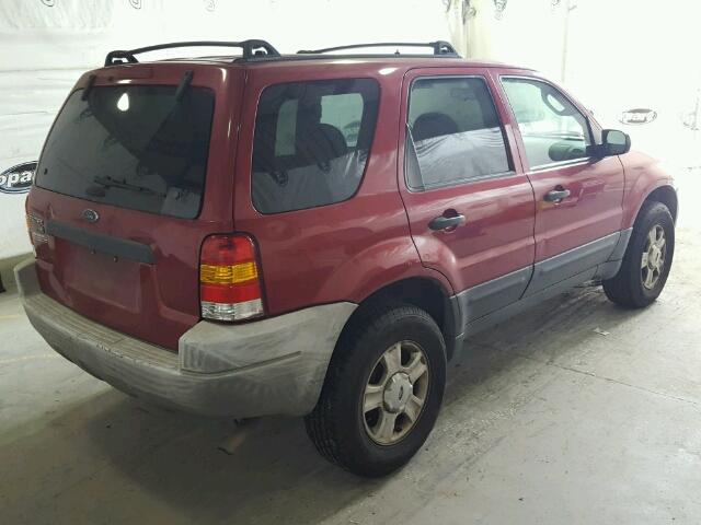 1FMYU93183KA31503 - 2003 FORD ESCAPE BURGUNDY photo 4