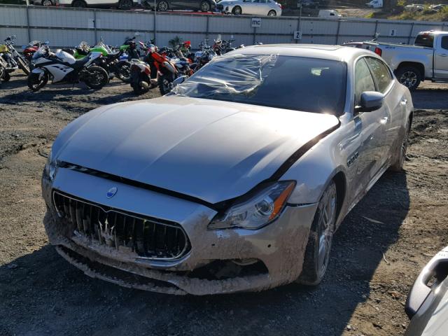 ZAM56RPS7H1244875 - 2017 MASERATI QUATTROPOR SILVER photo 2