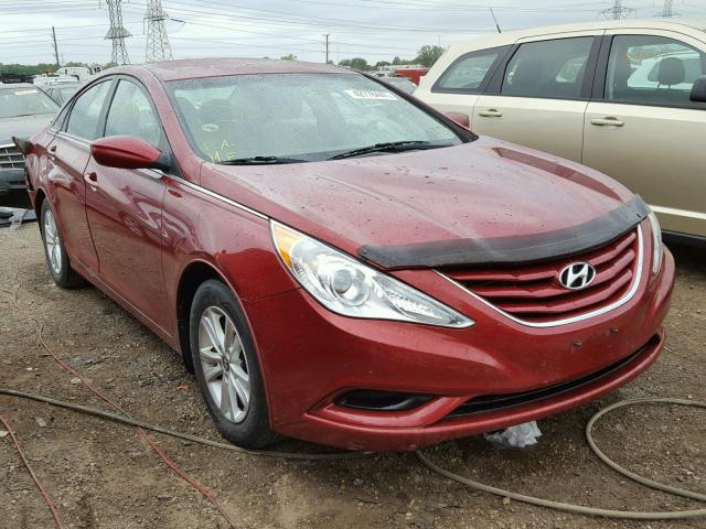 5NPEB4AC2CH343741 - 2012 HYUNDAI SONATA RED photo 1