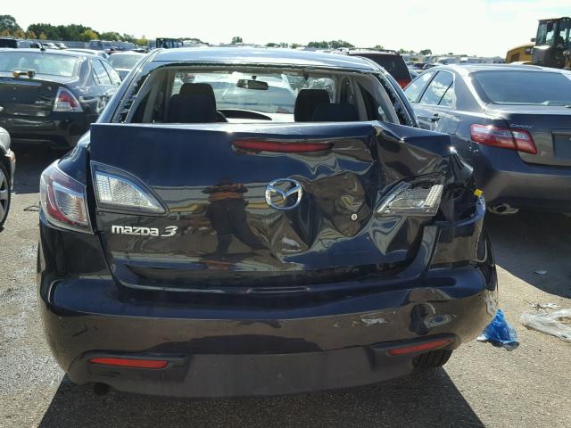 JM1BL1UF5B1384763 - 2011 MAZDA 3 BLACK photo 9