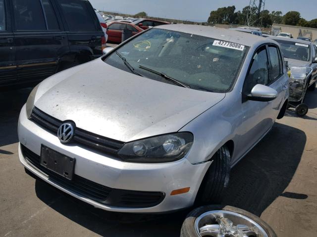 WVWDB7AJ6AW337704 - 2010 VOLKSWAGEN GOLF SILVER photo 2
