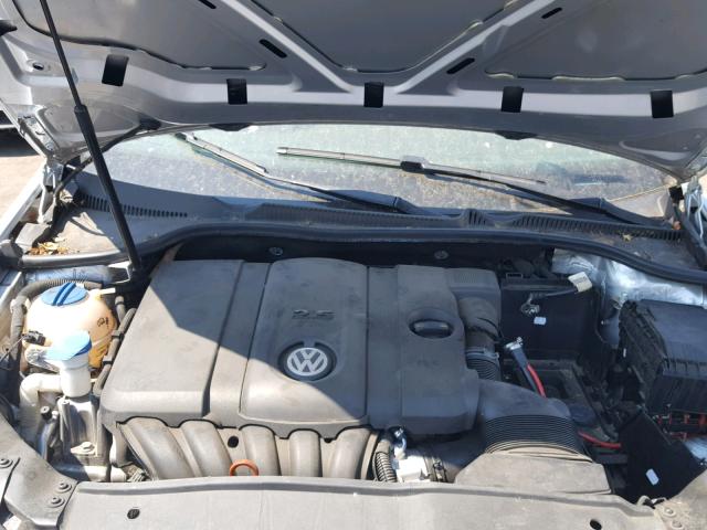 WVWDB7AJ6AW337704 - 2010 VOLKSWAGEN GOLF SILVER photo 7