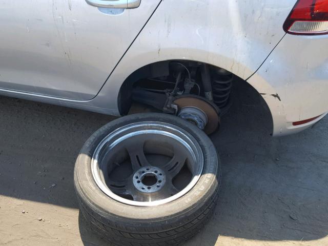 WVWDB7AJ6AW337704 - 2010 VOLKSWAGEN GOLF SILVER photo 9