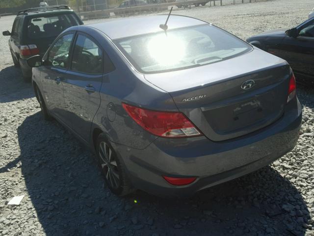 KMHCT4AE4HU283914 - 2017 HYUNDAI ACCENT SE GRAY photo 3