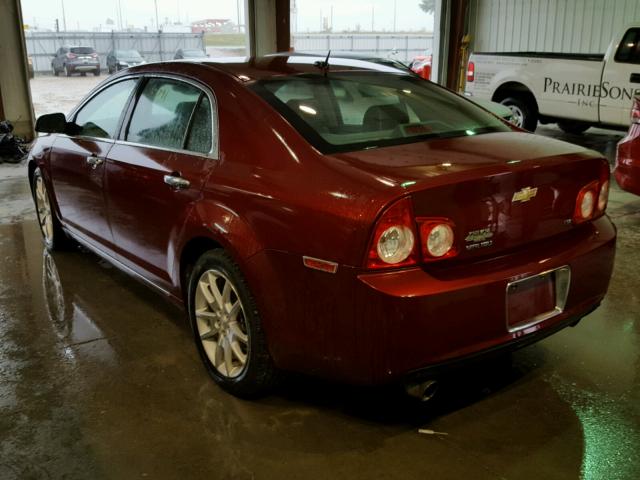 1G1ZK57739F130598 - 2009 CHEVROLET MALIBU LTZ MAROON photo 3