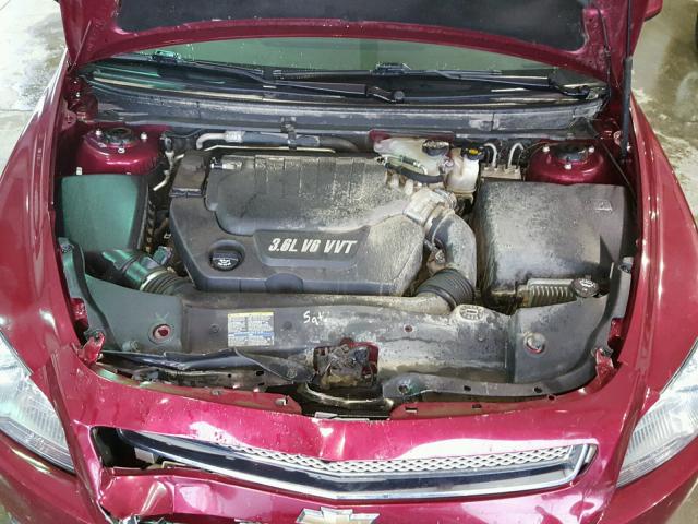 1G1ZK57739F130598 - 2009 CHEVROLET MALIBU LTZ MAROON photo 7