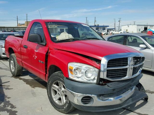 1D7HA16K98J132071 - 2008 DODGE RAM 1500 S RED photo 1