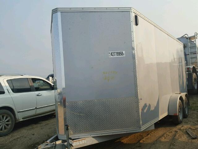 5WFBE1629FB005728 - 2015 CARGO TRAILER SILVER photo 2