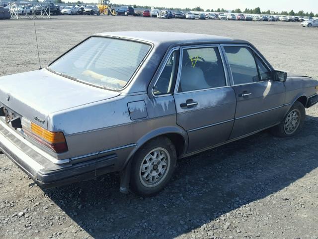 WAUFG0815CA055137 - 1982 AUDI 4000 CUSTO GRAY photo 4