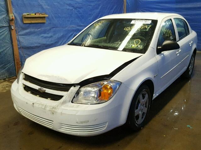 1G1AK52F357663986 - 2005 CHEVROLET COBALT WHITE photo 2